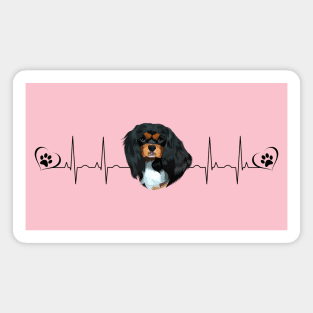 My Heart Beats for my Black and Tan Cavalier King Charles Spaniel Magnet